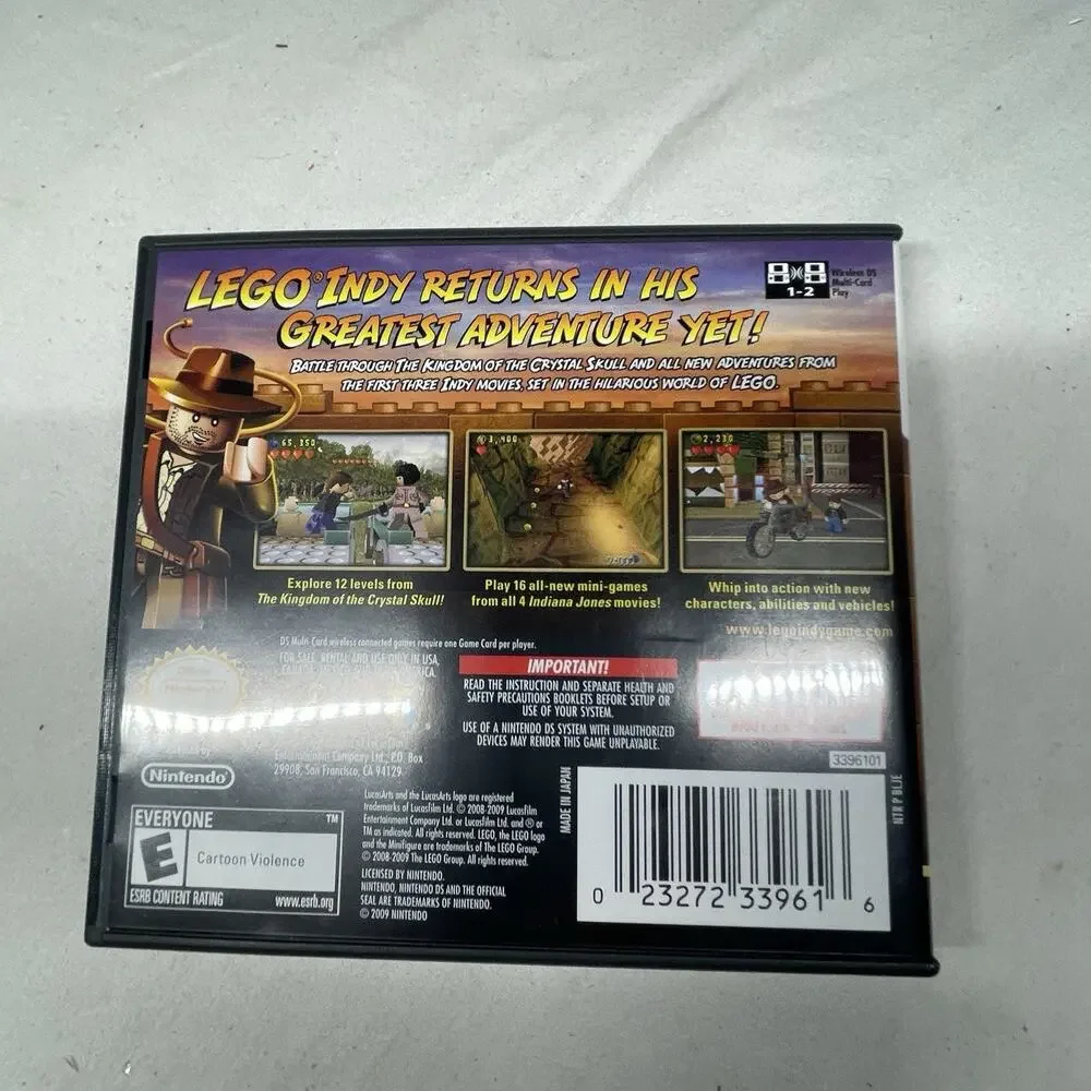 LEGO Indiana Jones 2: The Adventure Continues Complete in Box CIB - Nintendo DS